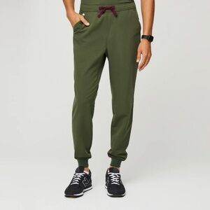 Figs Tansen Jogger Scrub Pants Limited Edition Dark Olive Small Short